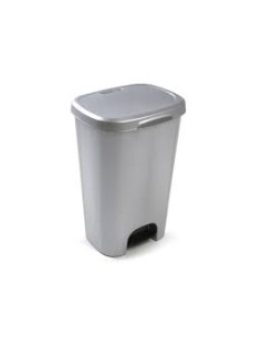NASE Distribuciones | Papelera Con Pedal 50l Plata