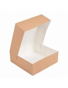 NASE Canarias | Caja pasteleria Kraft | 28x28x10 2