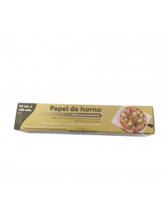ROLLO PAPEL DE HORNO 40CMX100MTS CAJA 6 R  1 UD  2
