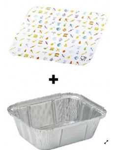 TAPA ENVASE DE ALUMINIO 470CC CAJA 10PAQ  100UD 