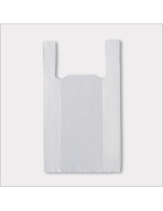 BOLSA CAMISETA BLANCA 50X60 70  RECICLADO  100UND