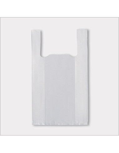 BOLSA CAMISETA BLANCA 50X60 70  RECICLADO  100UND