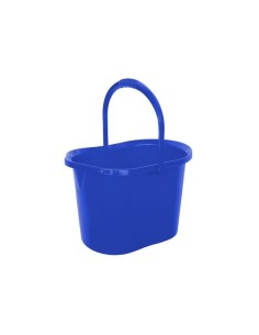 CUBO SEMIOVALADO 15L  AZUL CON ESCURRIDOR  2