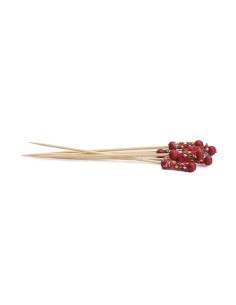BROCHETA  COCKTAIL ROJO 120MM  200UDS/PAQUETE
