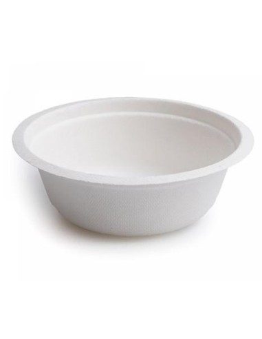 BOWL CAÑA DE AZUCAR BCO - 400ML  PAQ  50UD 