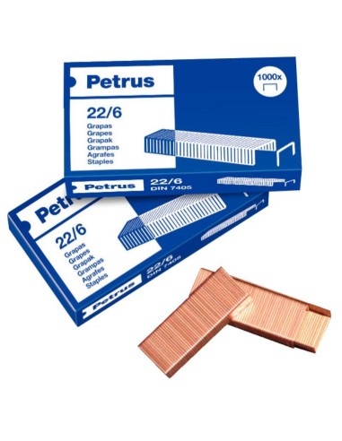 GRAPAS 22/6 CAJA 1000 UNDS PETRUS - ESSELTE