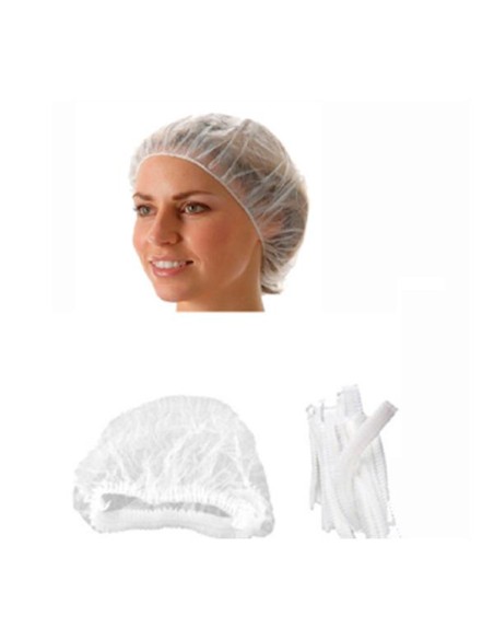 CUBRE CABEZAS PP ACORDEON 2 GOMAS BLAN   PAQ 100U  CUBRE CABEZAS PP ACORDEON 2 GOMAS BLAN   PAQ 100U