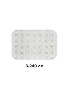 TAPA RECTANGULAR PARA ENVASE 3240CC  PAQ 100 