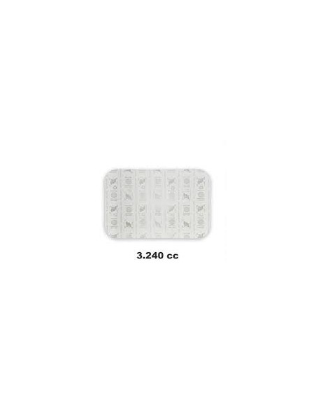 TAPA RECTANGULAR PARA ENVASE 3240CC  PAQ 100 