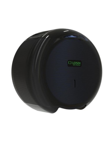 DISPENSADOR P HIGIENICO 300 M ABS NEGRO ECO  LOSDI
