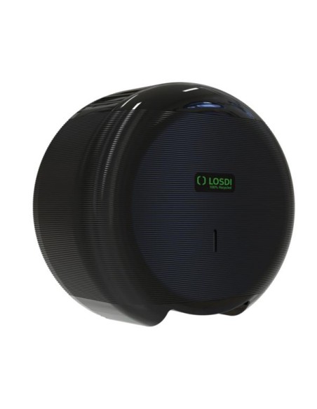 DISPENSADOR P HIGIENICO 300 M ABS NEGRO ECO  LOSDI