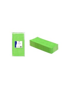 PAÑO MICROFIBRA 40X38CM VERDE  PAQ 6UD  2