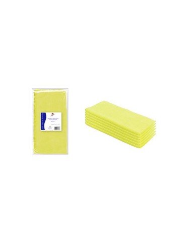 PAÑO MICROFIBRA 40X38CM AMARILLO  PAQ 6UD