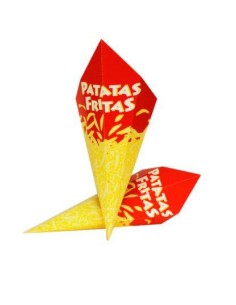 CONO DE PAPA FRITA 160X120M  PAQ100U 2