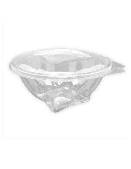 ENSALADERA PET REDONDA BISAGRA 1000ML  100UD 