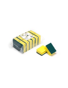 ESTROPAJO VERDE SALVAUÑAS 15x7 5x4  PAQ  12U