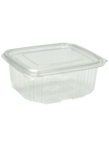 ENVASE PET 375CC OVAL TAPA BISAGRA CAJA 4  100UDS 