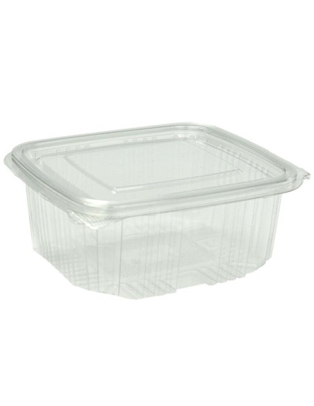 ENVASE PET 375CC OVAL TAPA BISAGRA CAJA 4  100UDS 