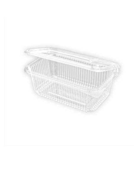 ENVASE PET RECTANGULAR TAPA BISAGRA 1000ML- 100UND ENVASE PET RECTANGULAR TAPA BISAGRA 1000ML- 100UND