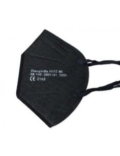 MASCARILLA FFP2 NEGRA CAJA DE 40PAQ DE 25UND 1UND