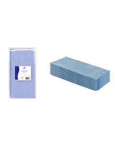 PAÑO MICROFIBRA  40X30CM AZUL  PAQ  6UD