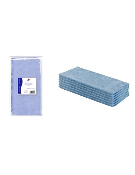 PAÑO MICROFIBRA  40X30CM AZUL  PAQ  6UD  PAÑO MICROFIBRA  40X30CM AZUL  PAQ  6UD