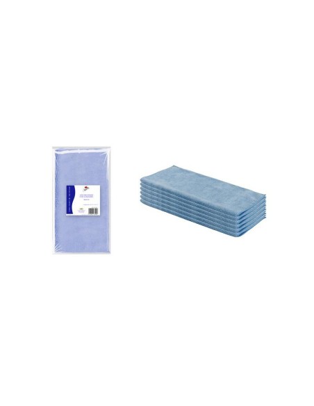 PAÑO MICROFIBRA  40X30CM AZUL  PAQ  6UD  PAÑO MICROFIBRA  40X30CM AZUL  PAQ  6UD