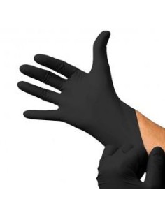 GUANTE NITRILO EXTREME S/ POLVO NEGRO T S  100UDS  2