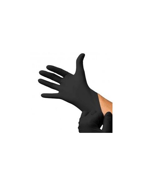 GUANTE NITRILO EXTREME S/ POLVO NEGRO T XL  100UD 