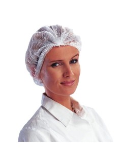 CUBRE CABEZA PP ACORDEON 2 GOMAS BLAN   PAQ100UND