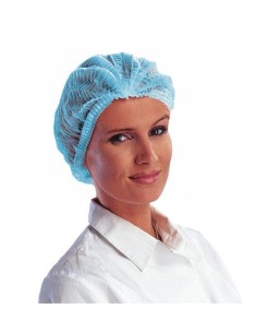 CUBRE CABEZA PP ACORDEON 2 GOMAS AZUL  PAQ100UND  2