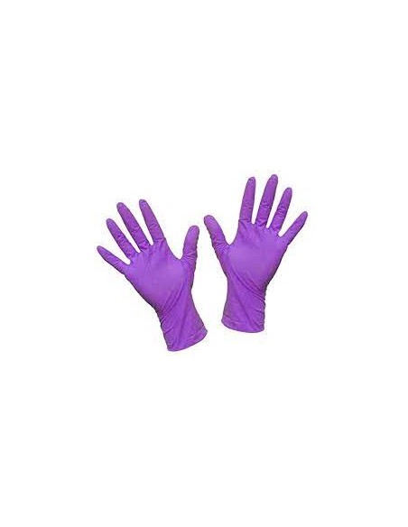 GUANTE NITRILO VIOLETA S/P PREMIUM TALLA L 100UND 