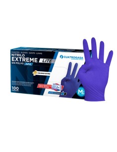 GUANTE NITRILO AZUL S/P TALLA M CAJA 12P   30UDS  2