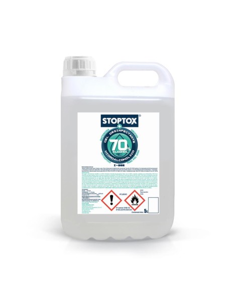 GEL HIDROALCOHOLICO STOPTOX I205  5L 