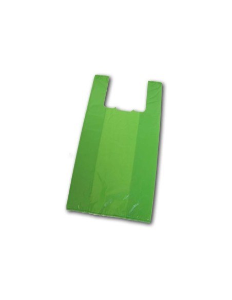 BOLSA DE CAMISETA 42X53 VERDE  CAJ 20PAQ  50UND 