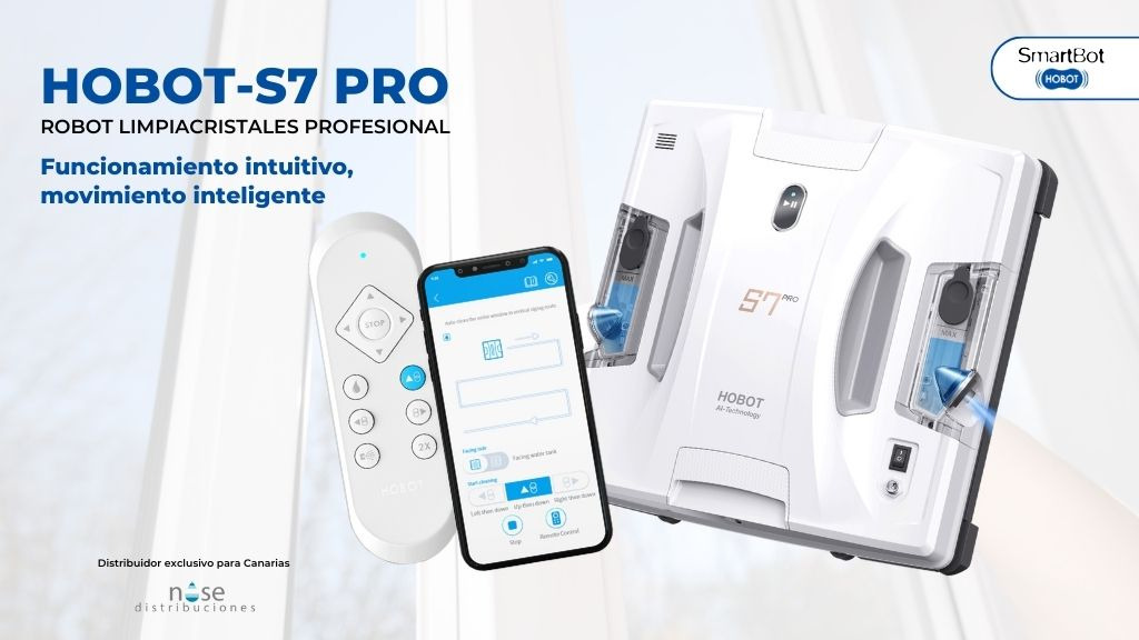 HOBOT-S7 PRO: el robot limpiacristales profesional que revoluciona la limpieza en Canarias
